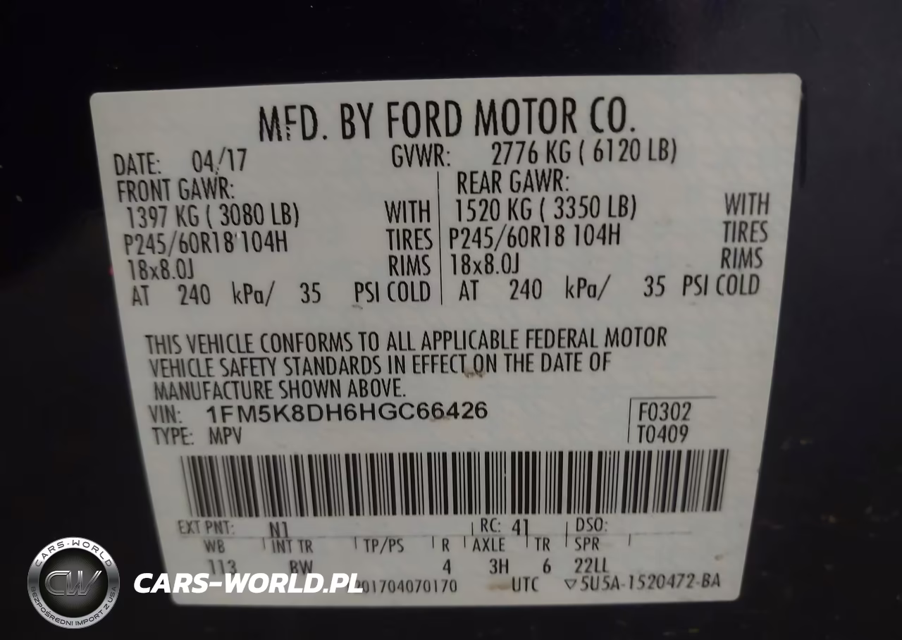 2017 Ford Explorer Xlt VIN:1FM5K8DH6HGC66426 - 9