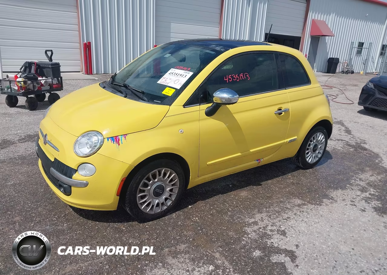 2013 Fiat 500 Lounge VIN:3C3CFFCR2DT533344 - 2