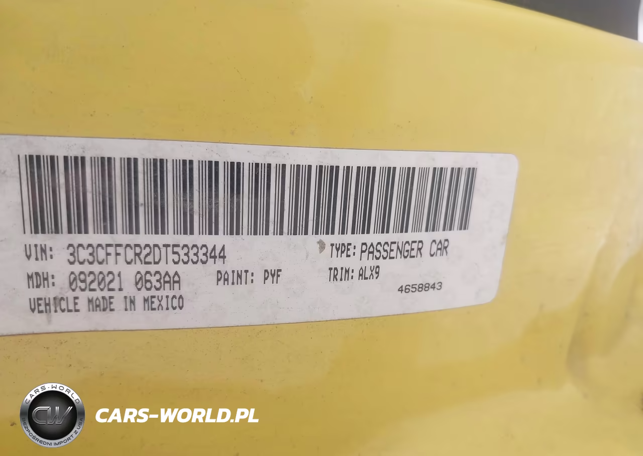 2013 Fiat 500 Lounge VIN:3C3CFFCR2DT533344 - 9