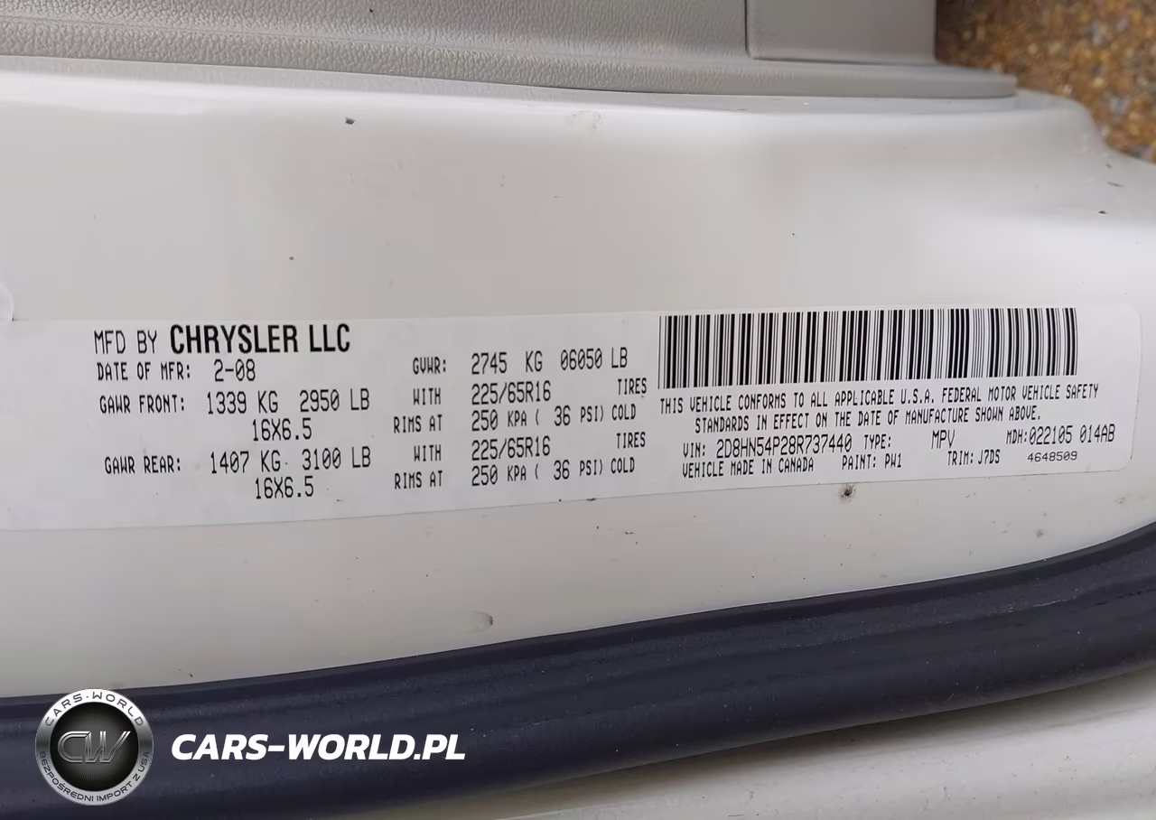 2008 Dodge Grand Caravan Sxt VIN:2D8HN54P28R737440 - 9