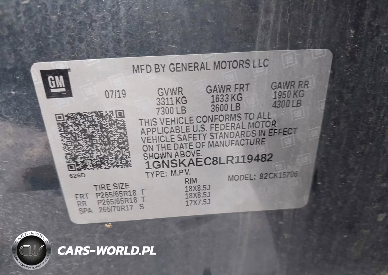 2020 Chevrolet Tahoe 4Wd Ls VIN:1GNSKAEC8LR119482 - 9