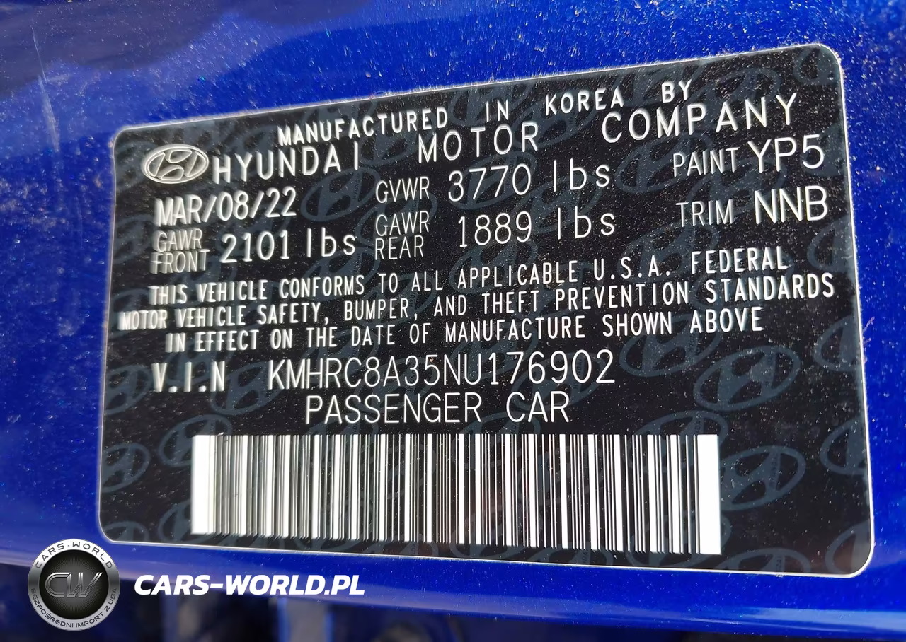 2022 Hyundai Venue Limited VIN:KMHRC8A35NU176902 - 9