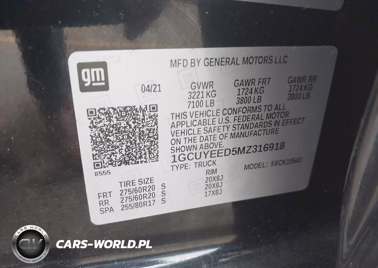 2021 Chevrolet Silverado 1500 4Wd Short Bed Rst VIN:1GCUYEED5MZ316918 - 9