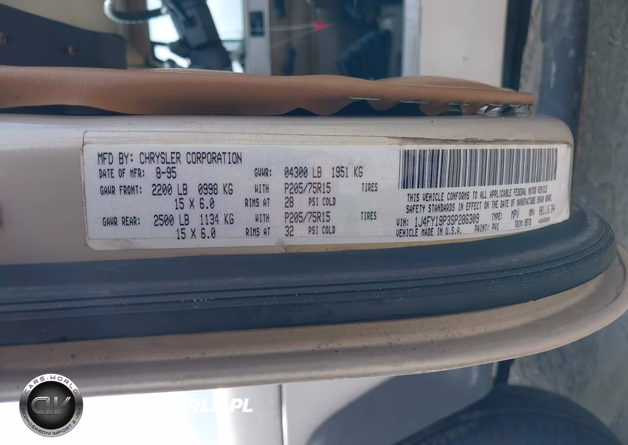 1995 Jeep Wrangler - Yj S-Rio Grande VIN:1J4FY19P3SP286309 - 9