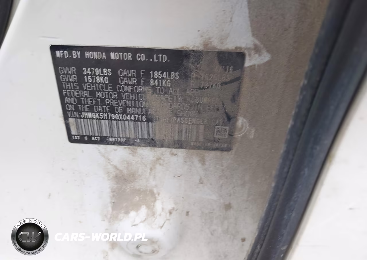 2016 Honda Fit Ex VIN:JHMGK5H79GX044716 - 9