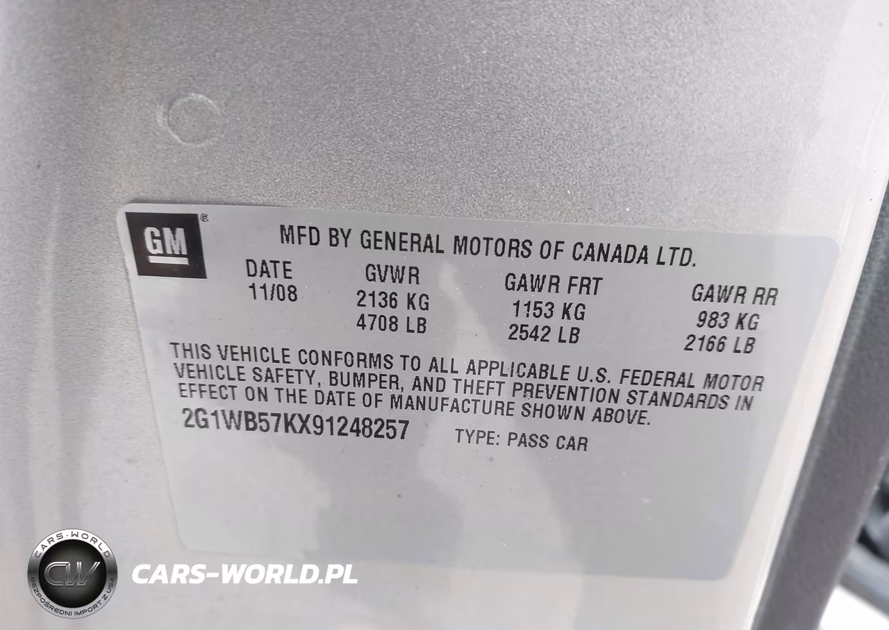 2009 Chevrolet Impala Ls VIN:2G1WB57KX91248257 - 9