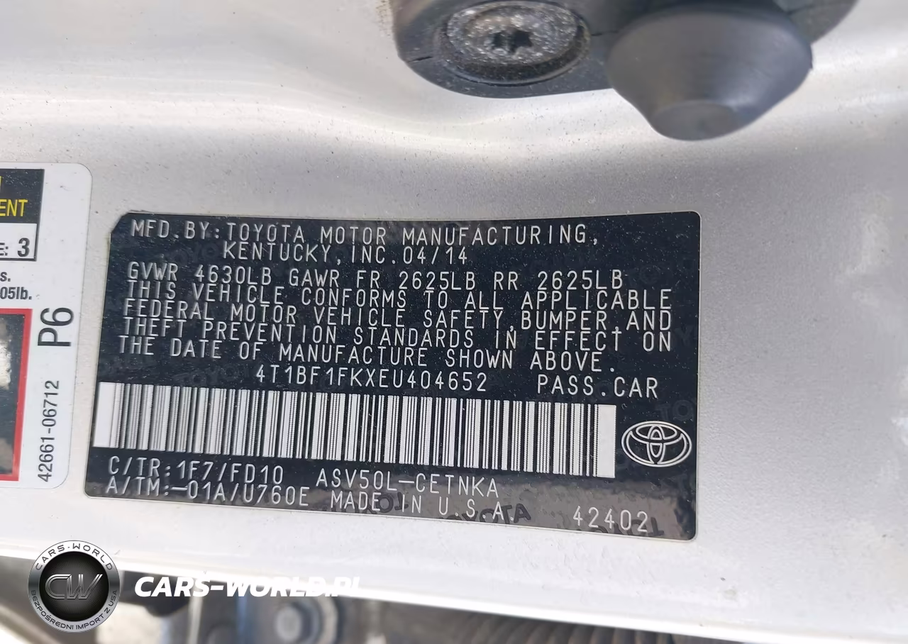 2014 Toyota Camry Le VIN:4T1BF1FKXEU404652 - 9