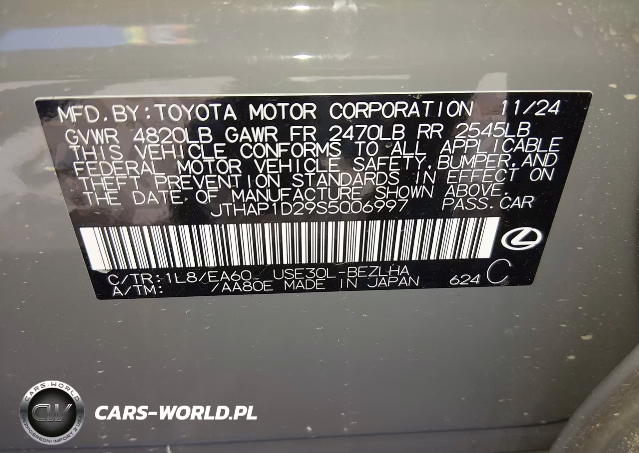 2025 Lexus Is 500 F Sport Performance VIN:JTHAP1D29S5006997 - 9