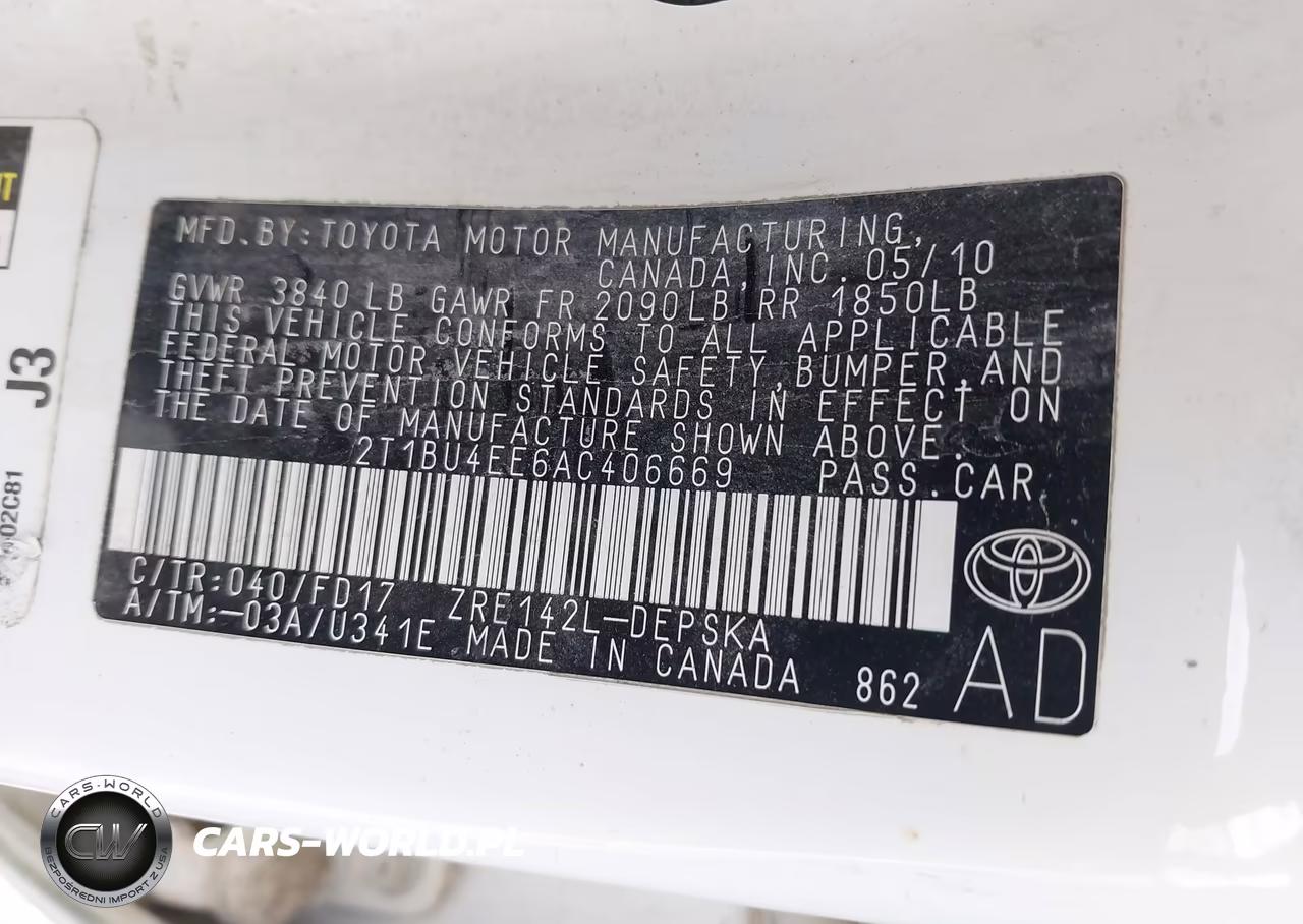 2010 Toyota Corolla S VIN:2T1BU4EE6AC406669 - 9