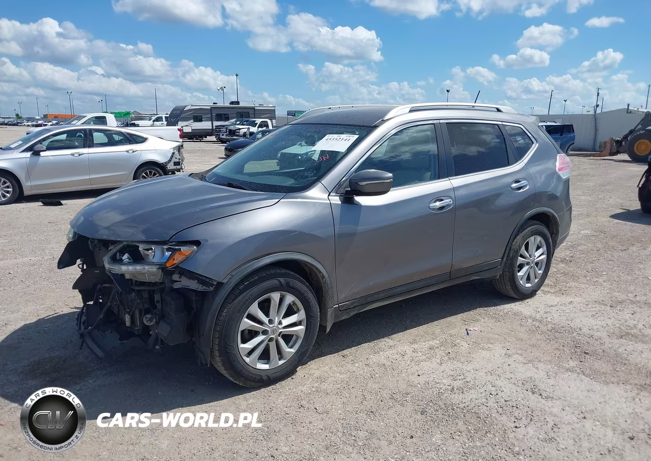 2015 Nissan Rogue Sv VIN:KNMAT2MTXFP505488 - 2
