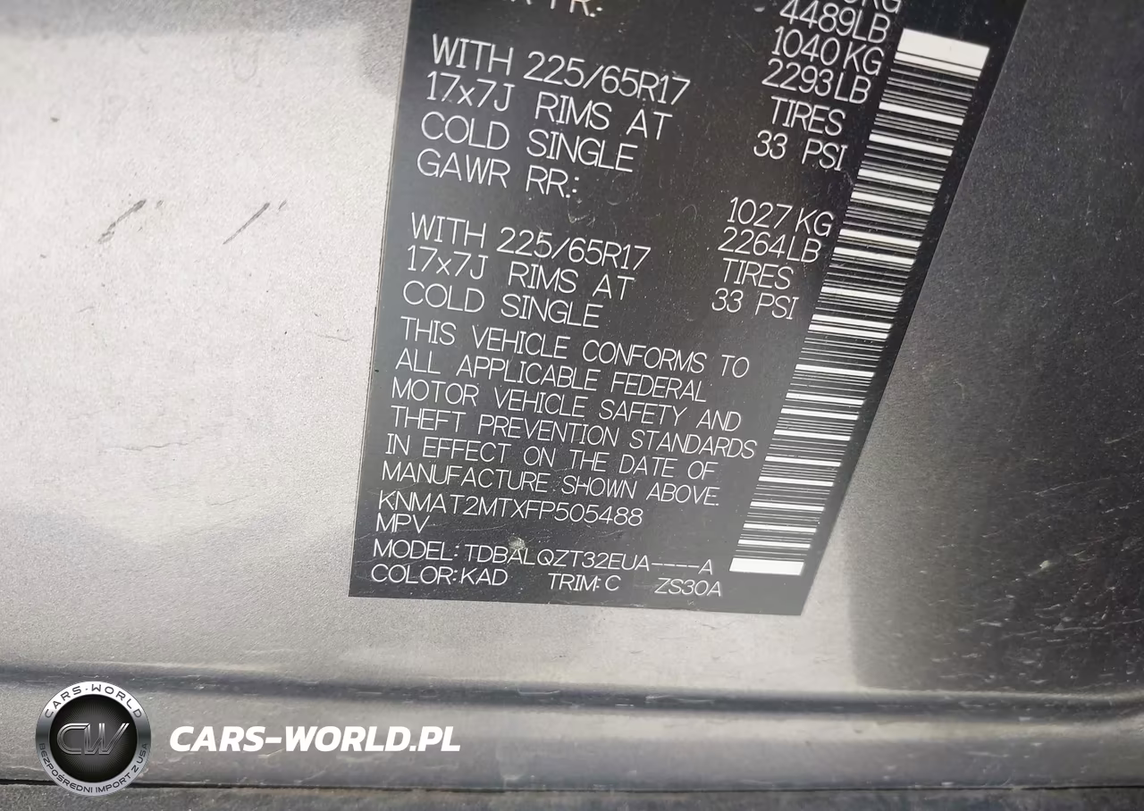 2015 Nissan Rogue Sv VIN:KNMAT2MTXFP505488 - 9