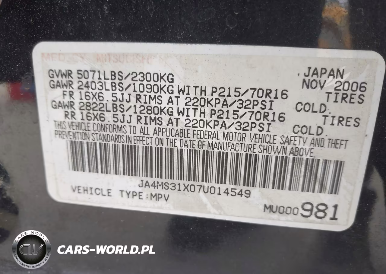 2007 Mitsubishi Outlander Es-Ls VIN:JA4MS31X07U014549 - 9