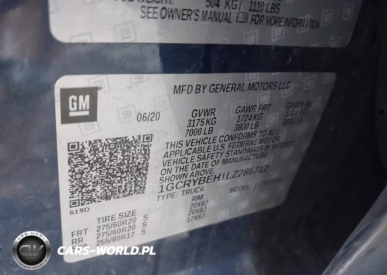 2020 Chevrolet Silverado 1500 4Wd Standard Bed Custom VIN:1GCRYBEH1LZ286712 - 9