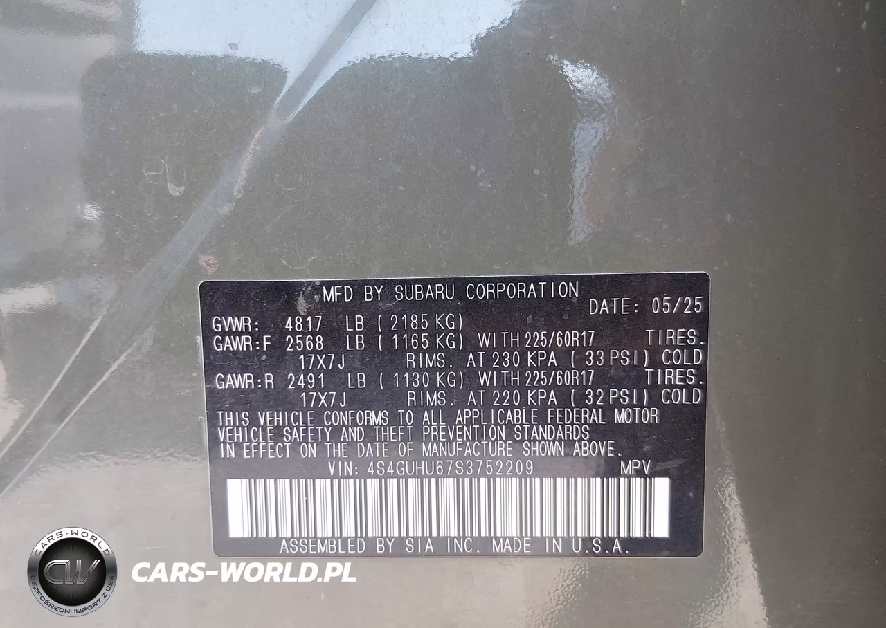 2025 Subaru Crosstrek Wilderness VIN:4S4GUHU67S3752209 - 9