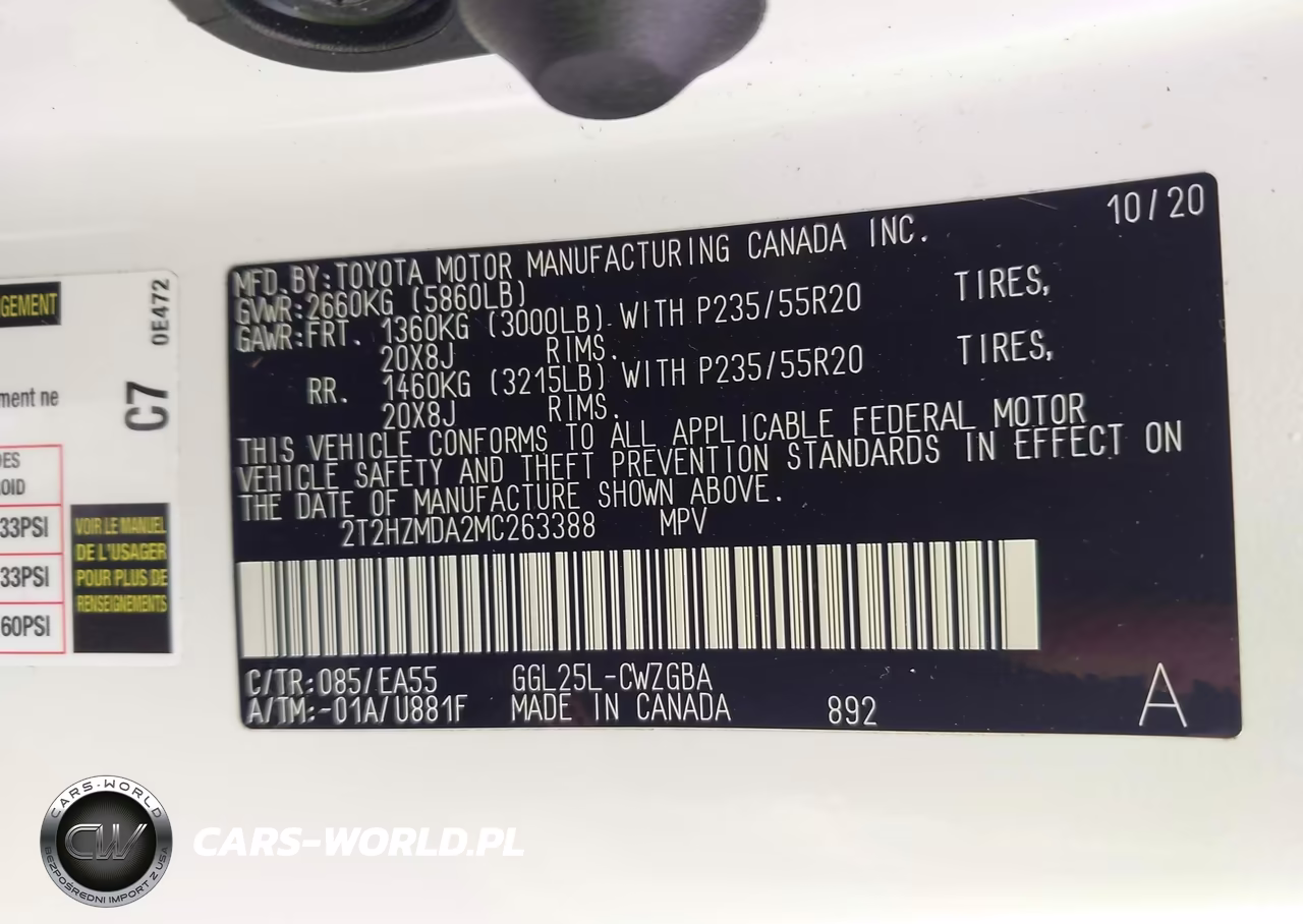 2021 Lexus Rx 350 VIN:2T2HZMDA2MC263388 - 9