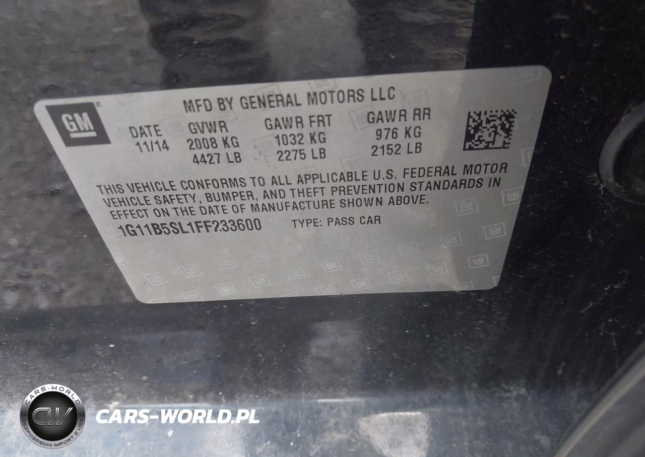 2015 Chevrolet Malibu Ls VIN:1G11B5SL1FF233600 - 9