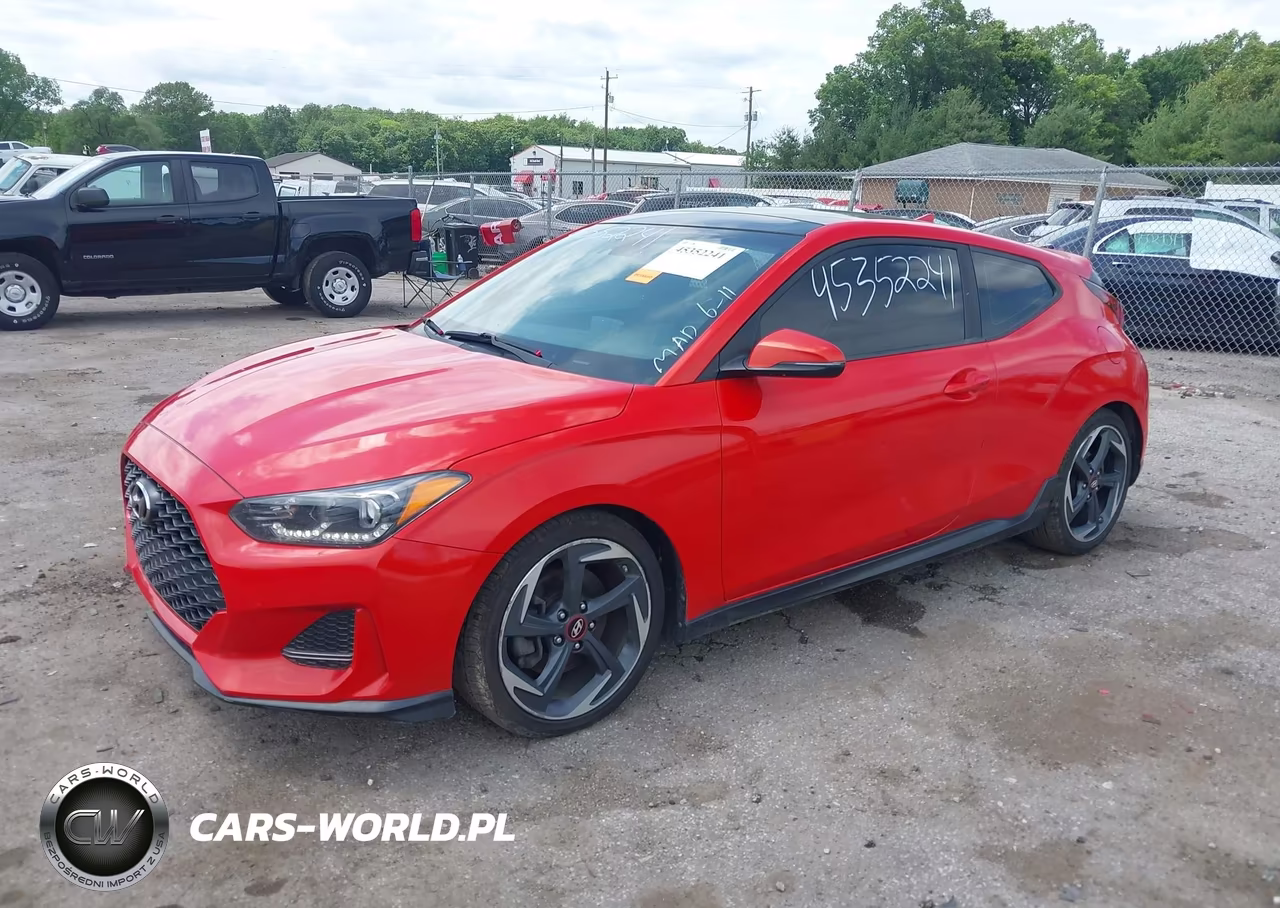 2019 Hyundai Veloster Turbo VIN:KMHTH6AB4KU015682 - 2