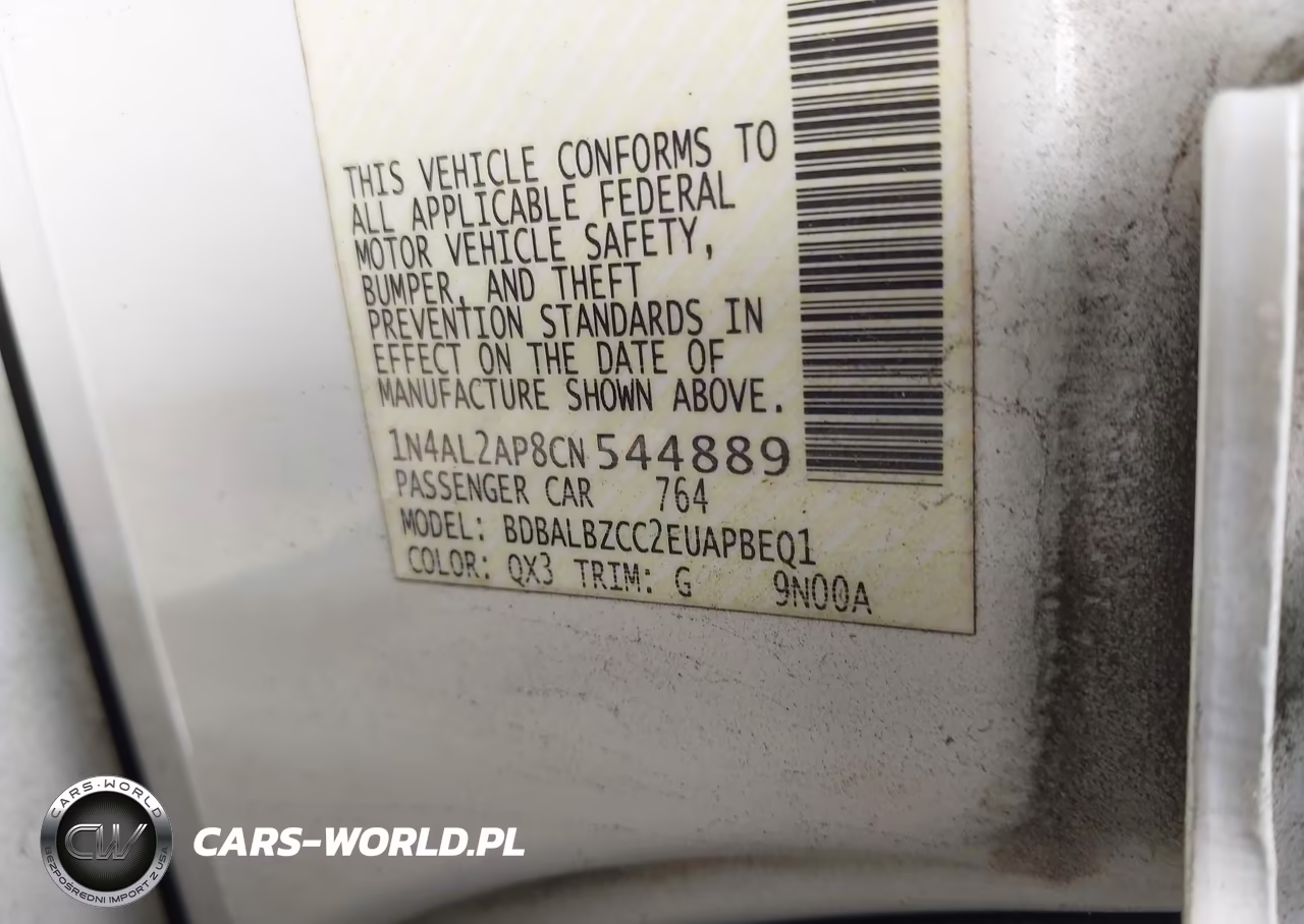2012 Nissan Altima 2.5 S VIN:1N4AL2AP8CN544889 - 9