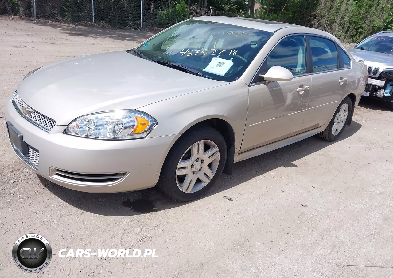 2012 Chevrolet Impala Lt VIN:2G1WG5E30C1222559 - 2