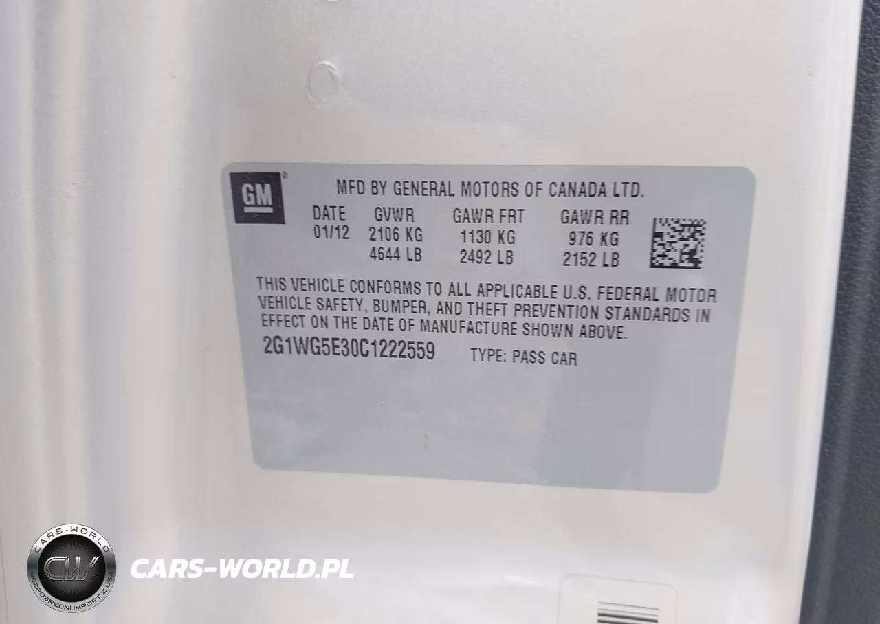 2012 Chevrolet Impala Lt VIN:2G1WG5E30C1222559 - 9