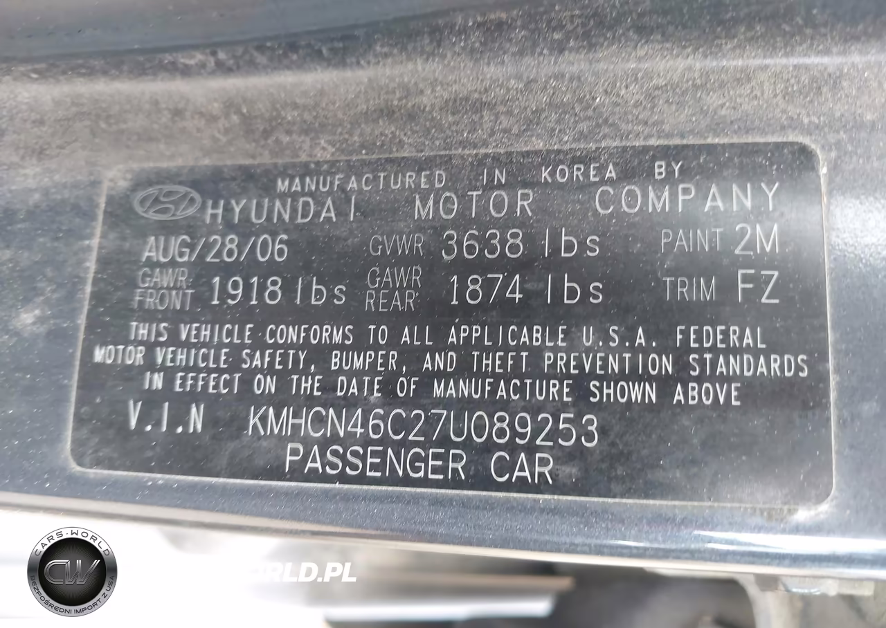 2007 Hyundai Accent Gls VIN:KMHCN46C27U089253 - 9