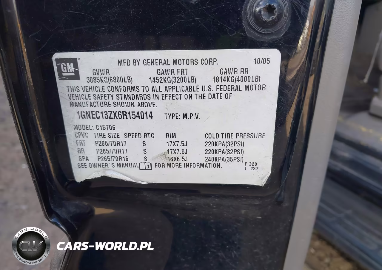 2006 Chevrolet Tahoe Lt VIN:1GNEC13ZX6R154014 - 9