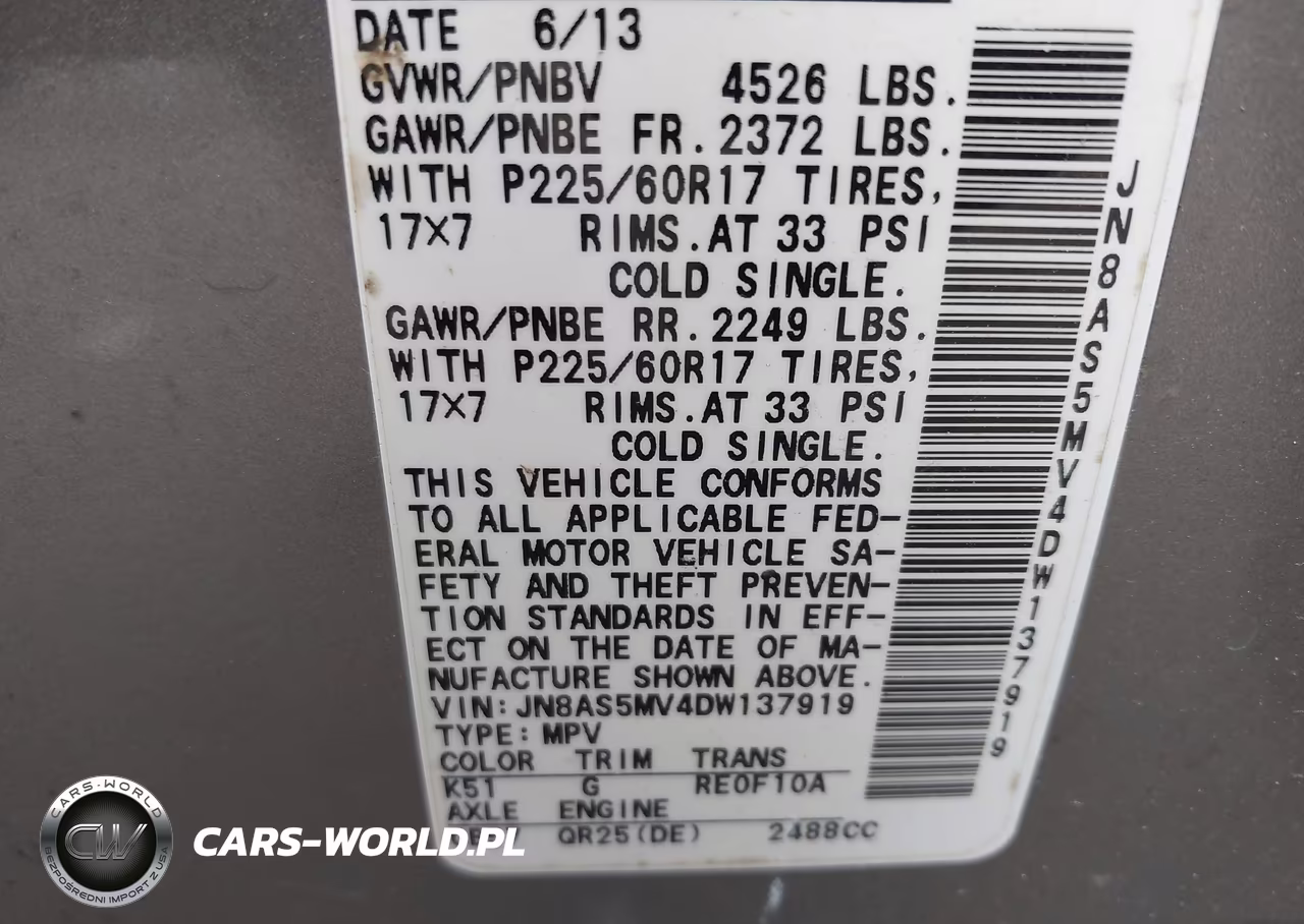 2013 Nissan Rogue Sv VIN:JN8AS5MV4DW137919 - 9
