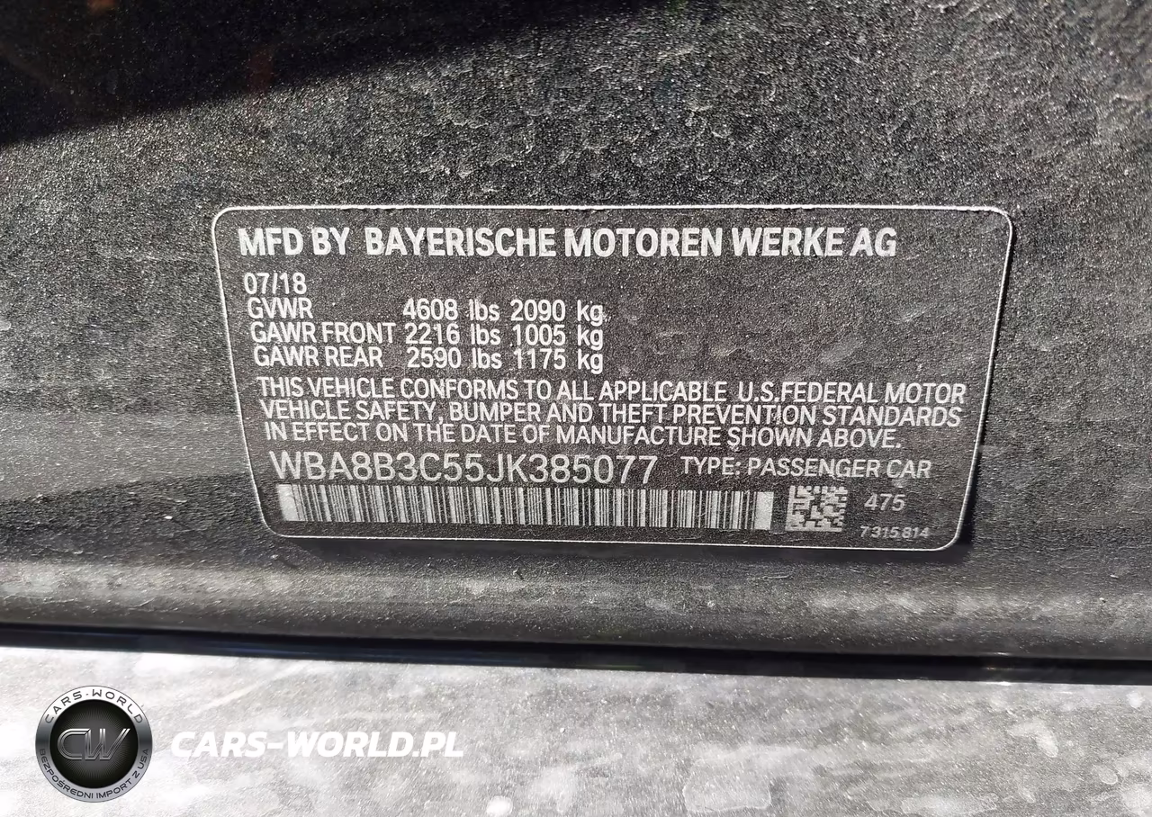 2018 BMW 340I VIN:WBA8B3C55JK385077 - 9