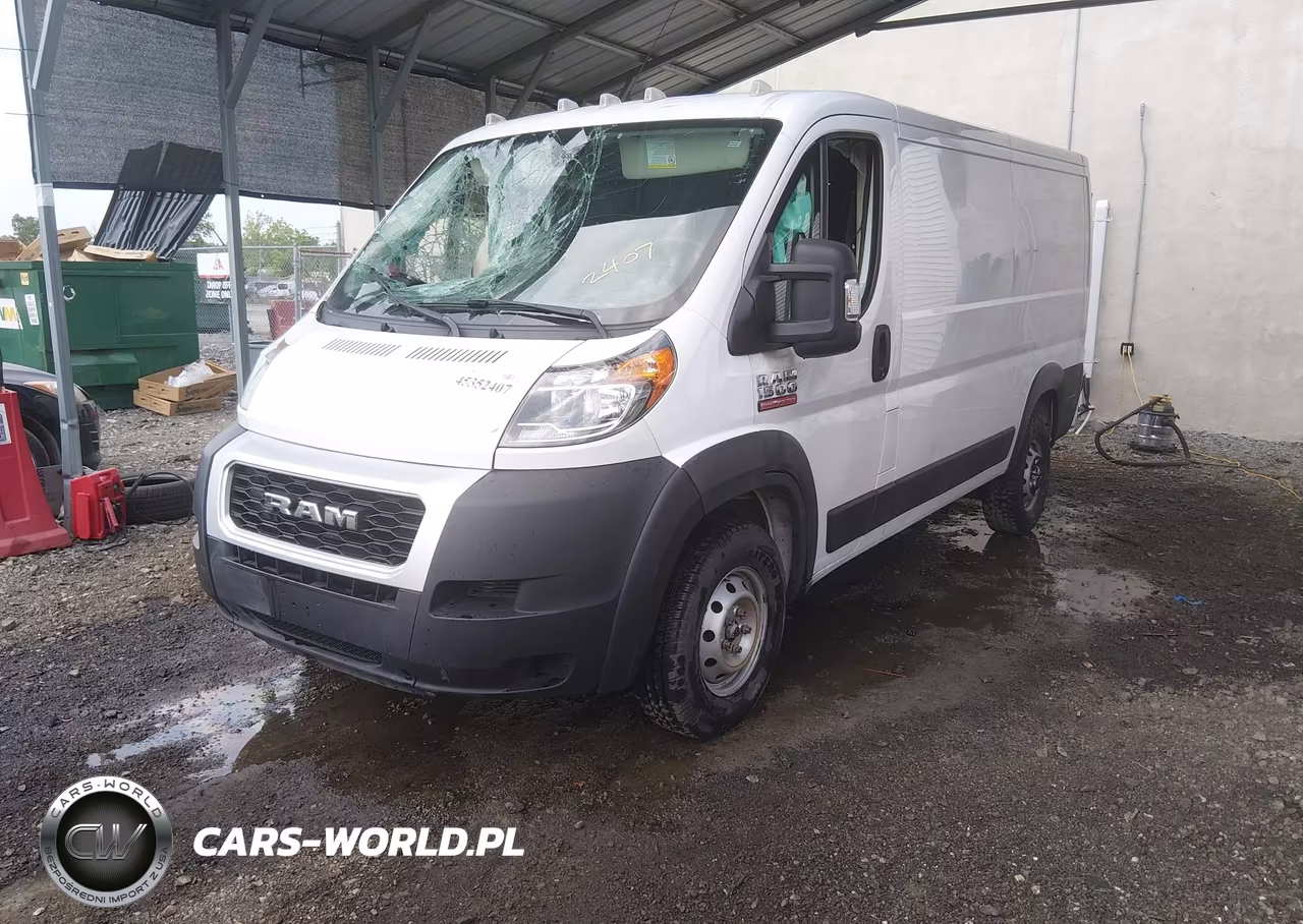 2019 Ram Promaster 1500 Low Roof 136 Wb VIN:3C6TRVAG8KE532125 - 2