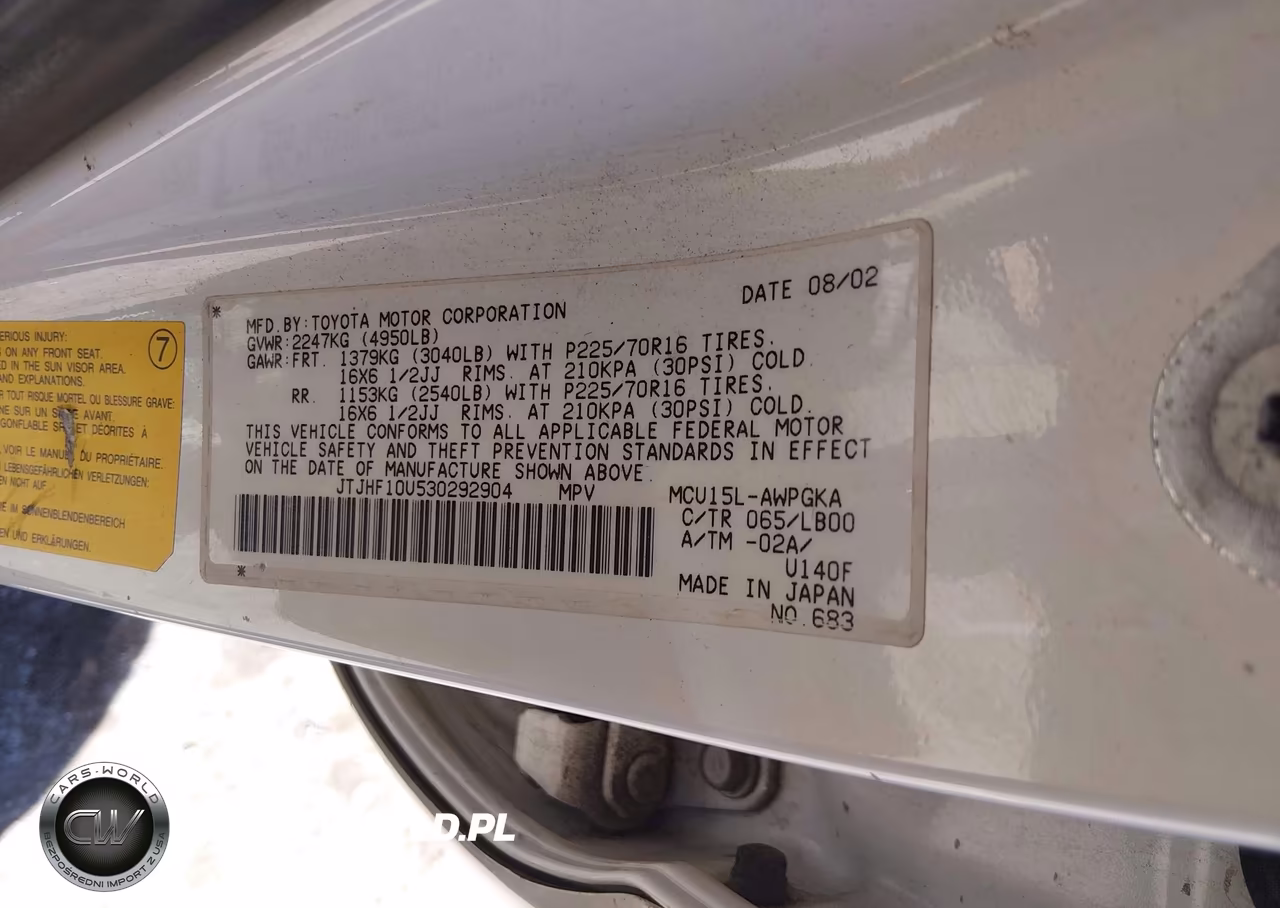 2003 Lexus Rx 300 VIN:JTJHF10U530292904 - 9