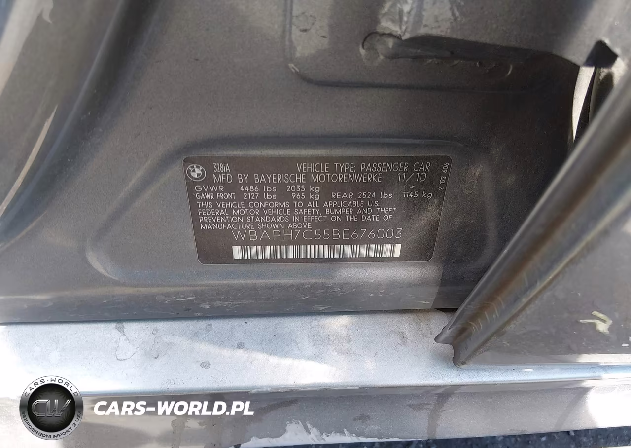 2011 BMW 328I VIN:WBAPH7C55BE676003 - 9