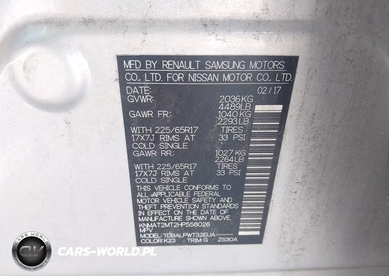 2017 Nissan Rogue S VIN:KNMAT2MT2HP558026 - 9