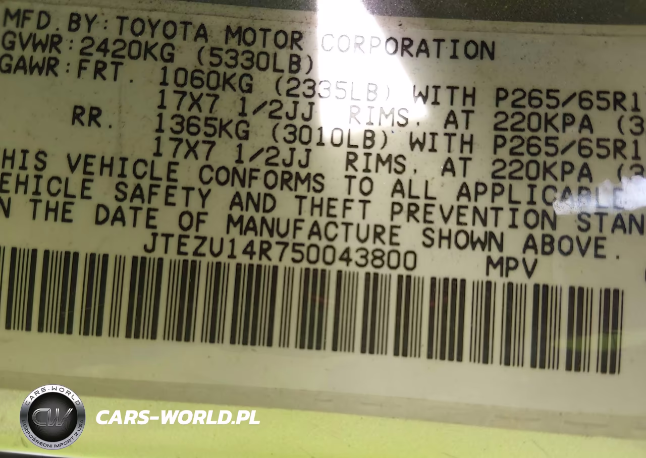 2005 Toyota 4Runner Sr5 Sport V6 VIN:JTEZU14R750043800 - 9