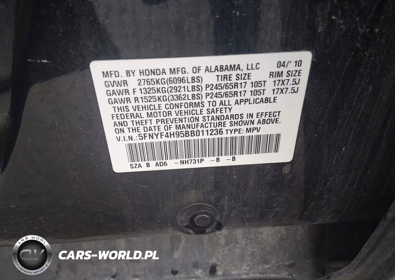 2011 Honda Pilot Touring VIN:5FNYF4H95BB011236 - 9