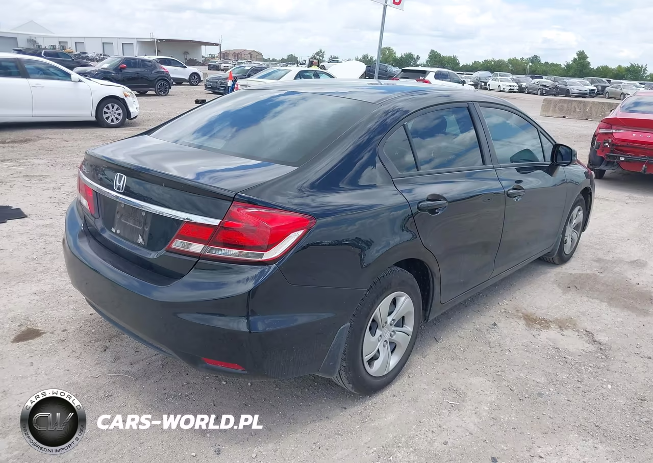 2013 Honda Civic Lx VIN:19XFB2F54DE019506 - 4