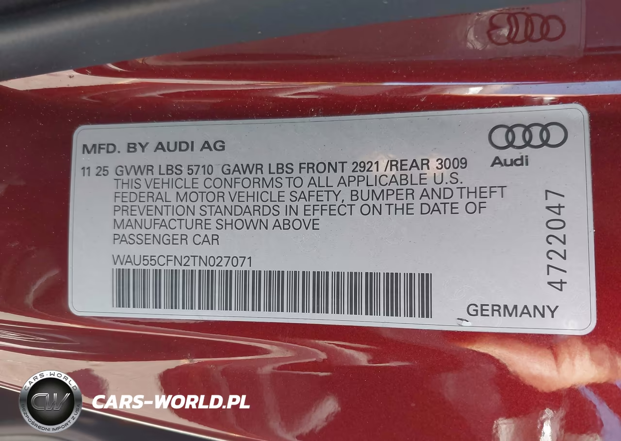 2026 Audi A6 Premium Plus Quattro S Tronic VIN:WAU55CFN2TN027071 - 9