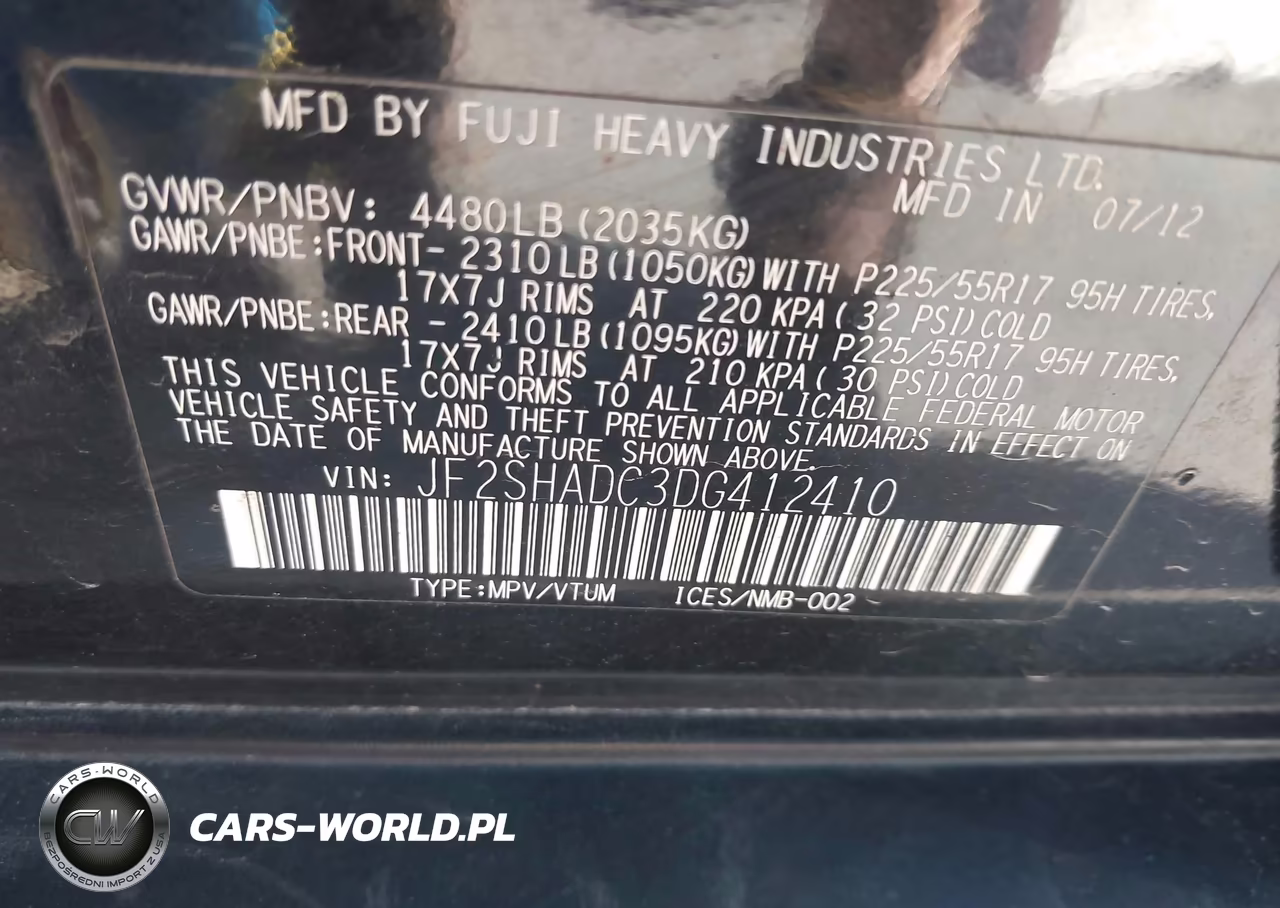 2013 Subaru Forester 2.5X Premium VIN:JF2SHADC3DG412410 - 8