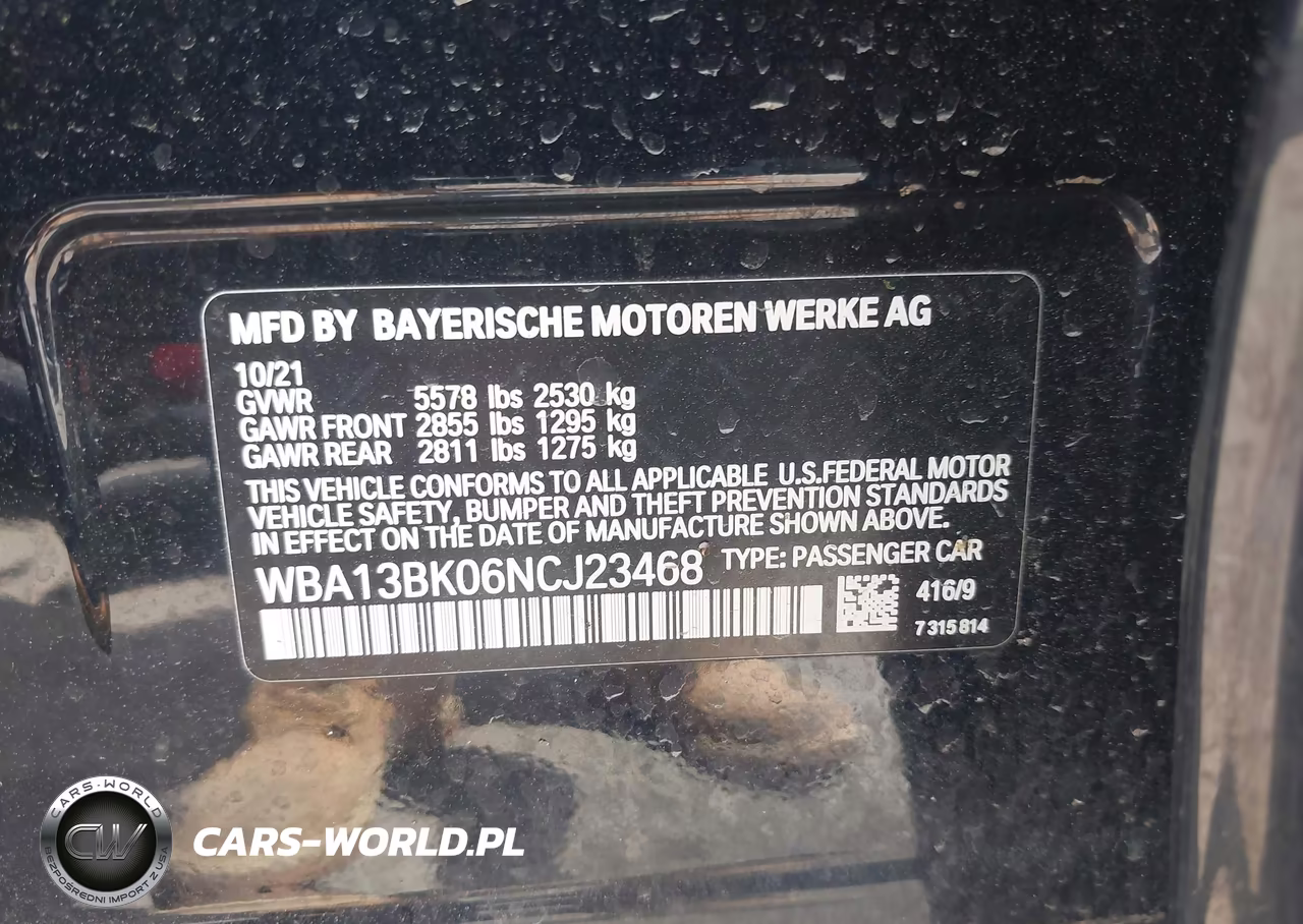 2022 BMW M550 I xDrive VIN:WBA13BK06NCJ23468 - 9