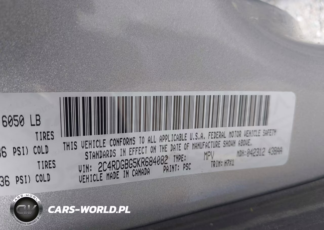 2019 Dodge Grand Caravan Se VIN:2C4RDGBG5KR684082 - 9