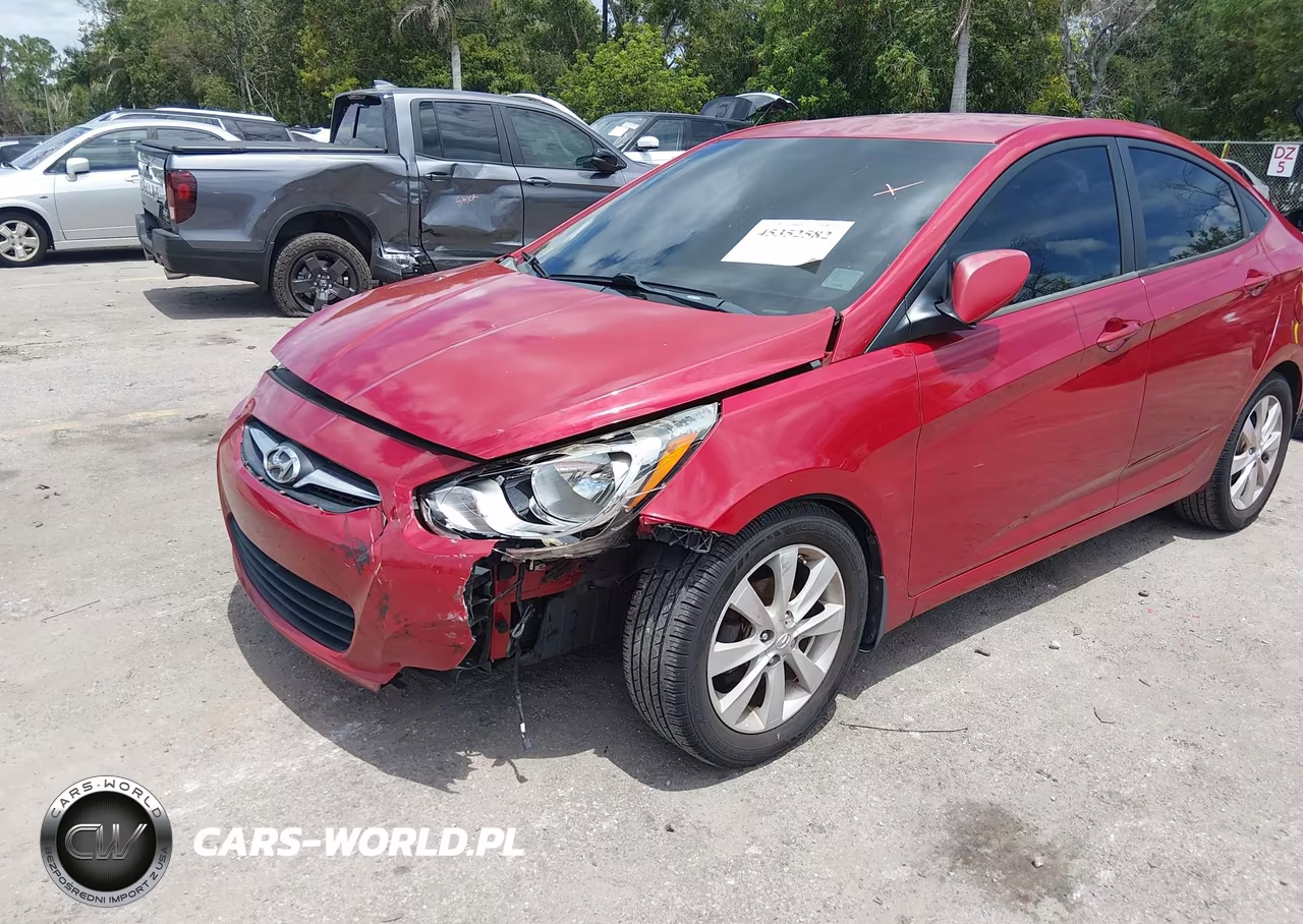 2013 Hyundai Accent Gls VIN:KMHCU4AE0DU314812 - 2