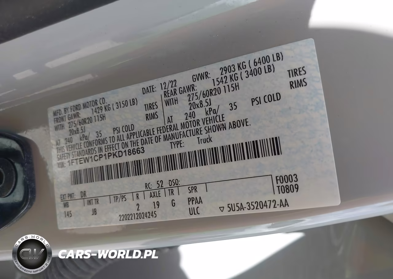 2023 Ford F-150 Xl VIN:1FTEW1CP1PKD18663 - 9