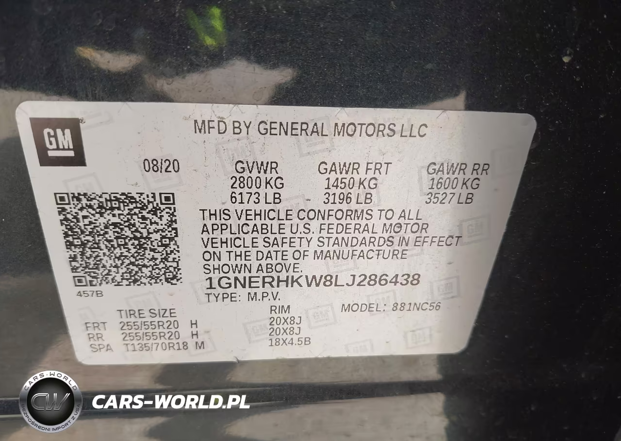 2020 Chevrolet Traverse Fwd Lt Leather VIN:1GNERHKW8LJ286438 - 9