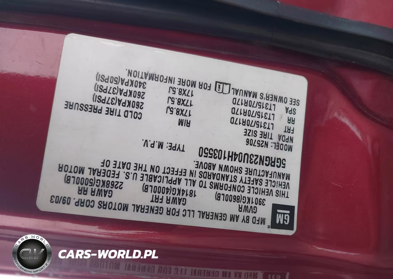 2004 Hummer H2 VIN:5GRGN23U04H103550 - 9