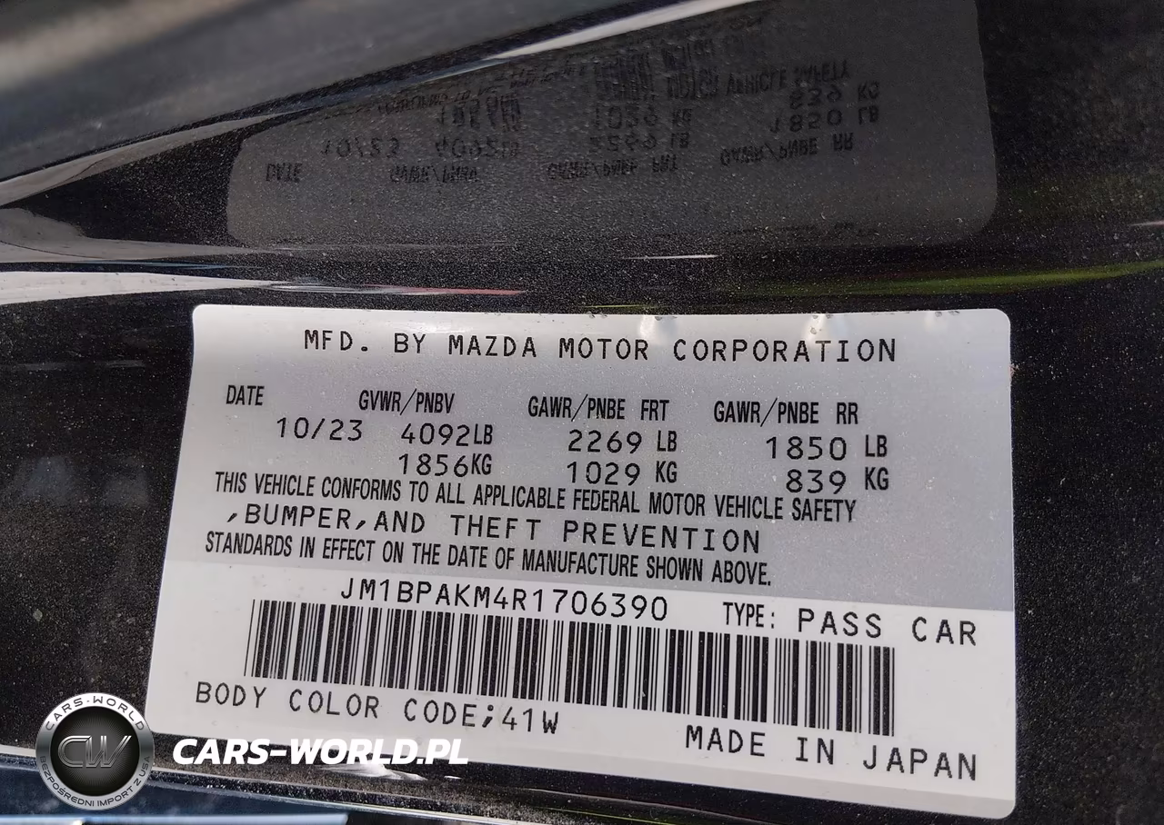 2024 Mazda Mazda3 2.5 S Select Sport VIN:JM1BPAKM4R1706390 - 9