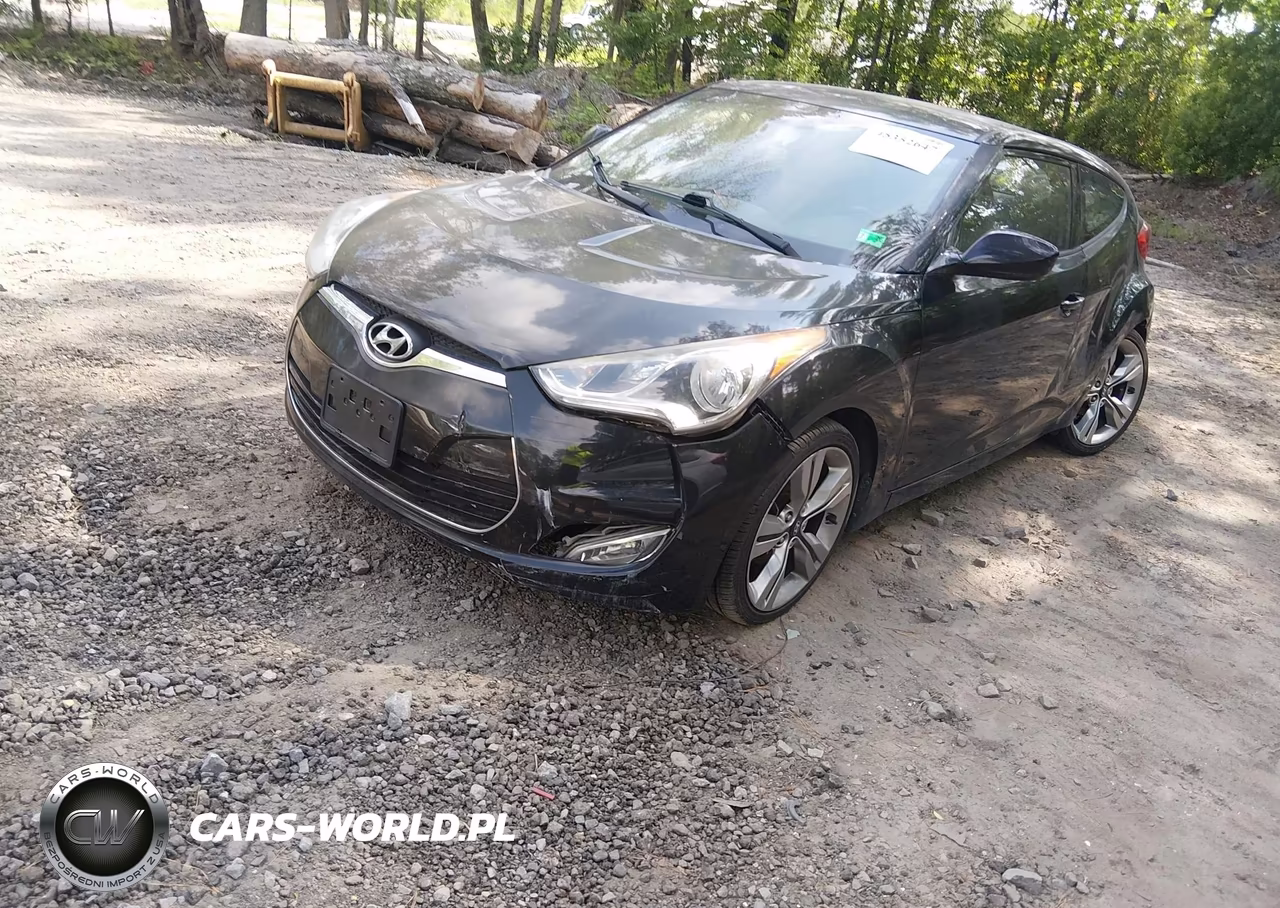 2013 Hyundai Veloster Base W-Gray VIN:KMHTC6AD6DU092637 - 2