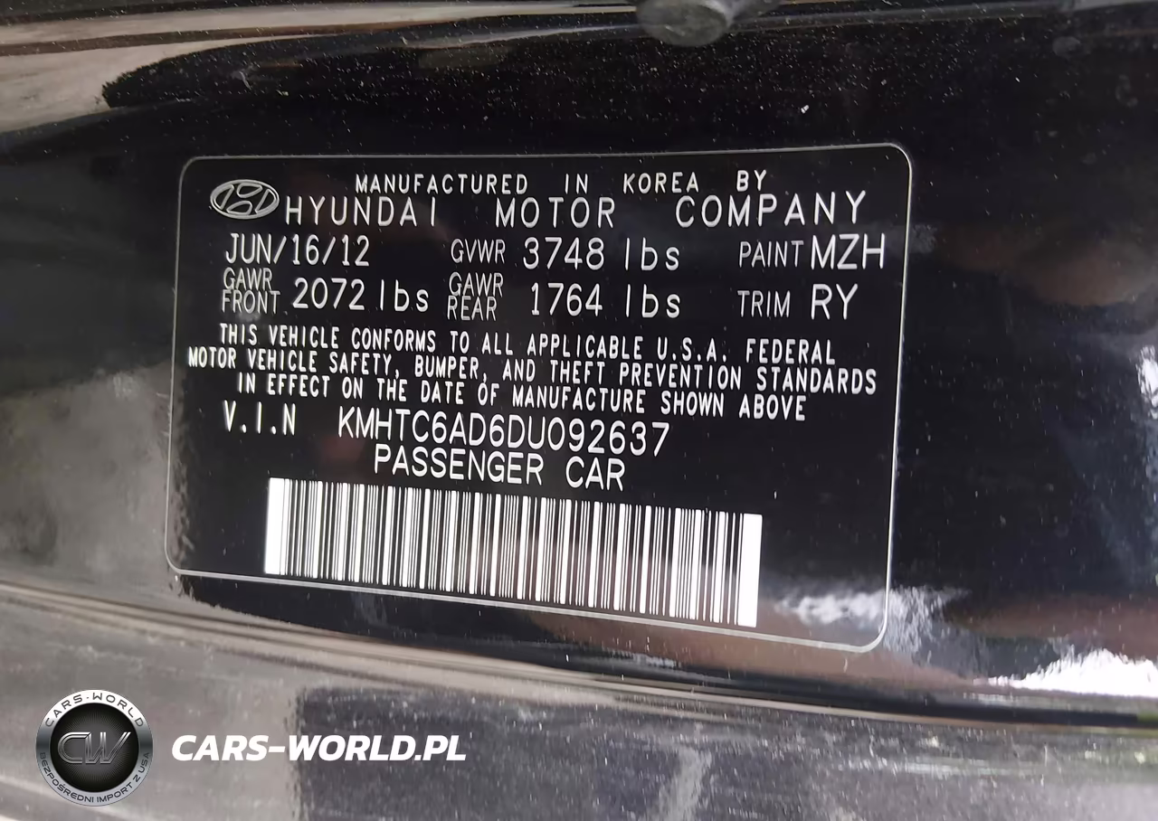 2013 Hyundai Veloster Base W-Gray VIN:KMHTC6AD6DU092637 - 9