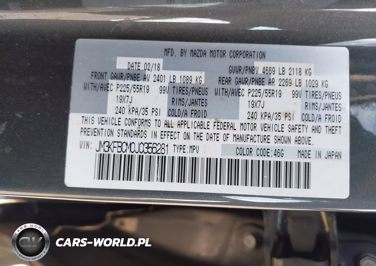 2018 Mazda Cx-5 Touring VIN:JM3KFBCM0J0356281 - 9