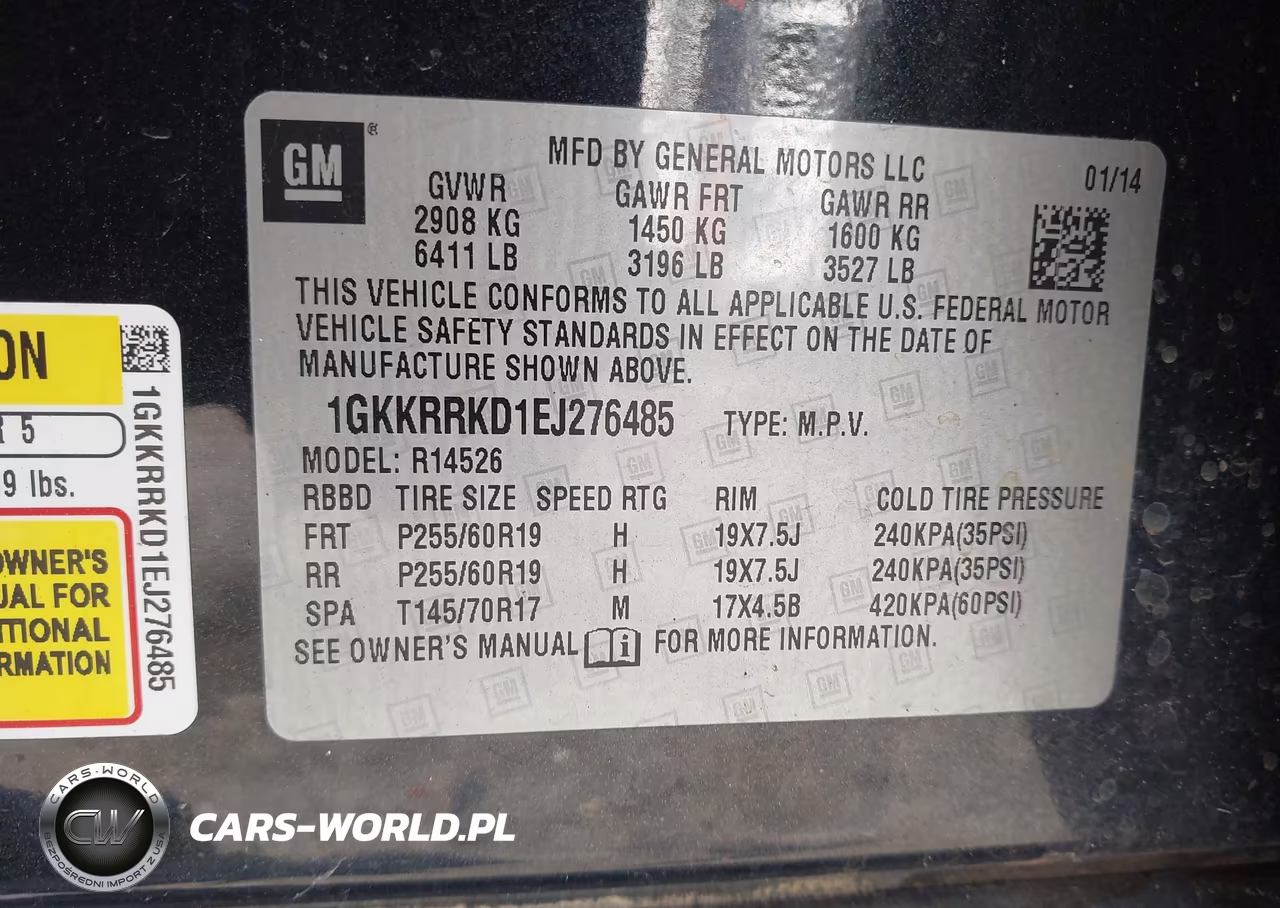 2014 GMC Acadia Slt-1 VIN:1GKKRRKD1EJ276485 - 9