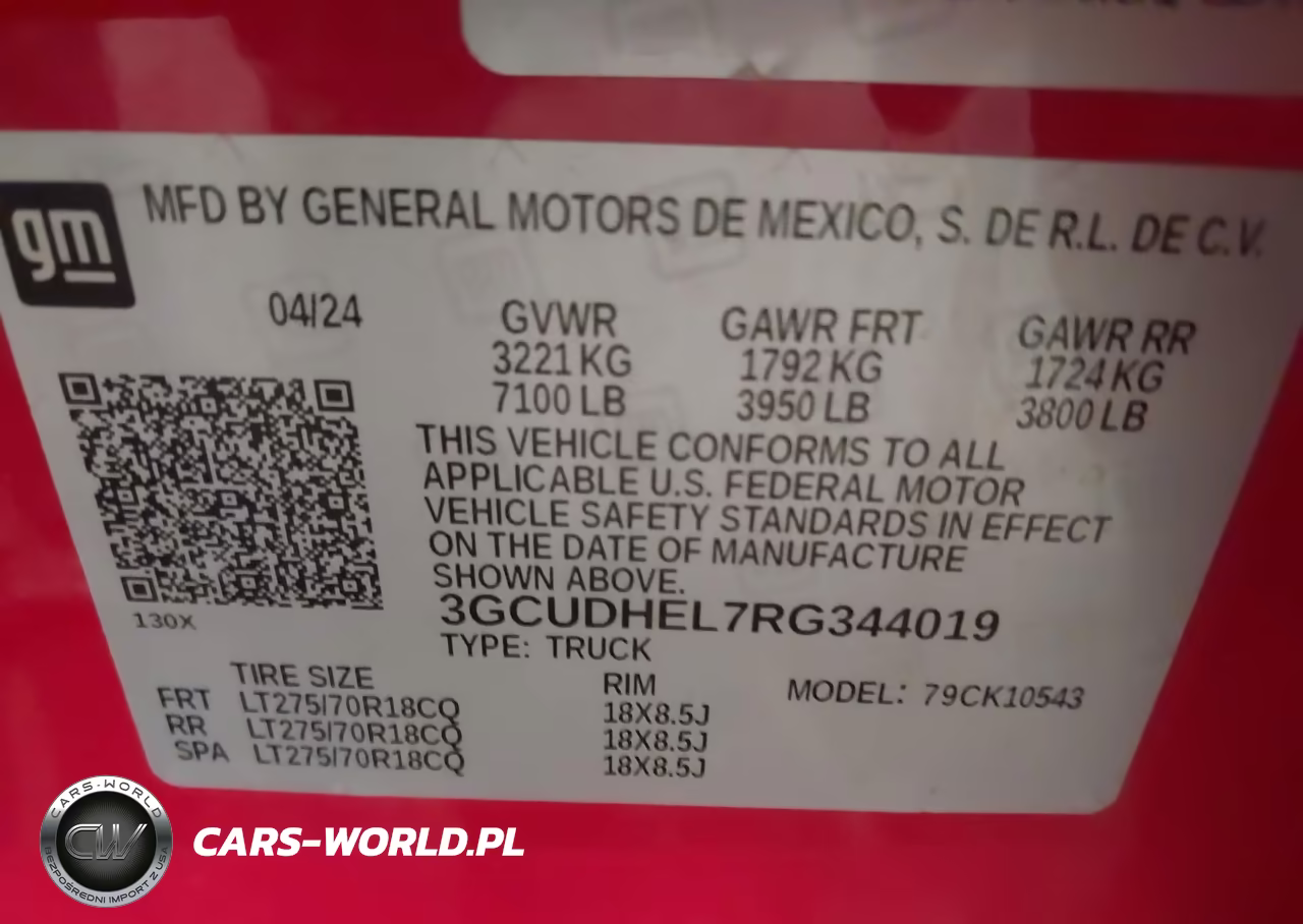 2024 Chevrolet Silverado 1500 4Wd Short Bed Zr2 VIN:3GCUDHEL7RG344019 - 9