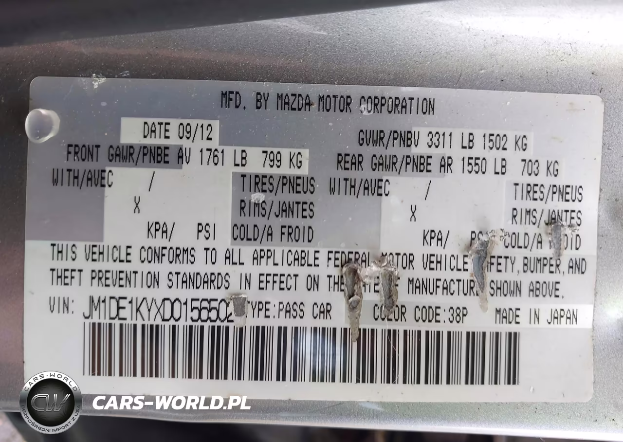 2013 Mazda Mazda2 Sport VIN:JM1DE1KYXD0156502 - 9